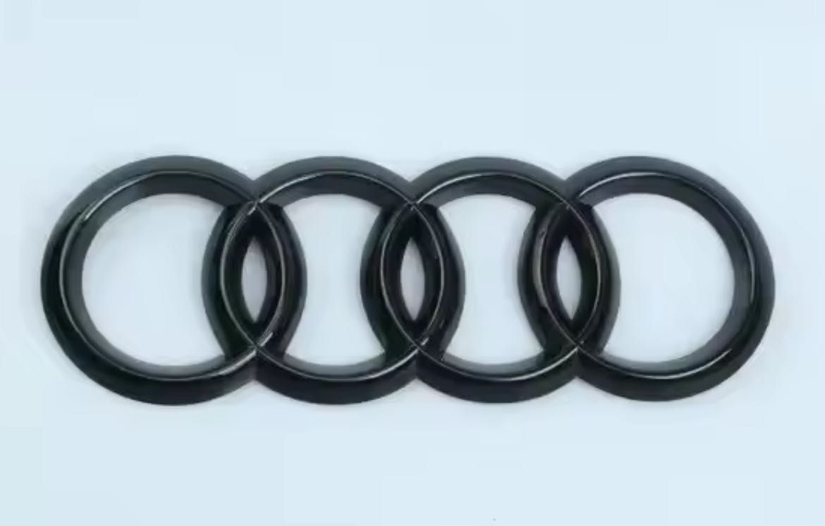 Símbolo Audi preto brilhante (Frente)