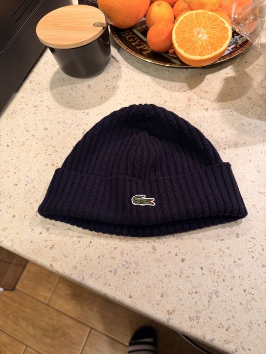 Oryginalna Granatowa czapka lacoste
