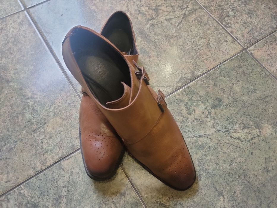 Туфли кожаные дабл монки 46 размер