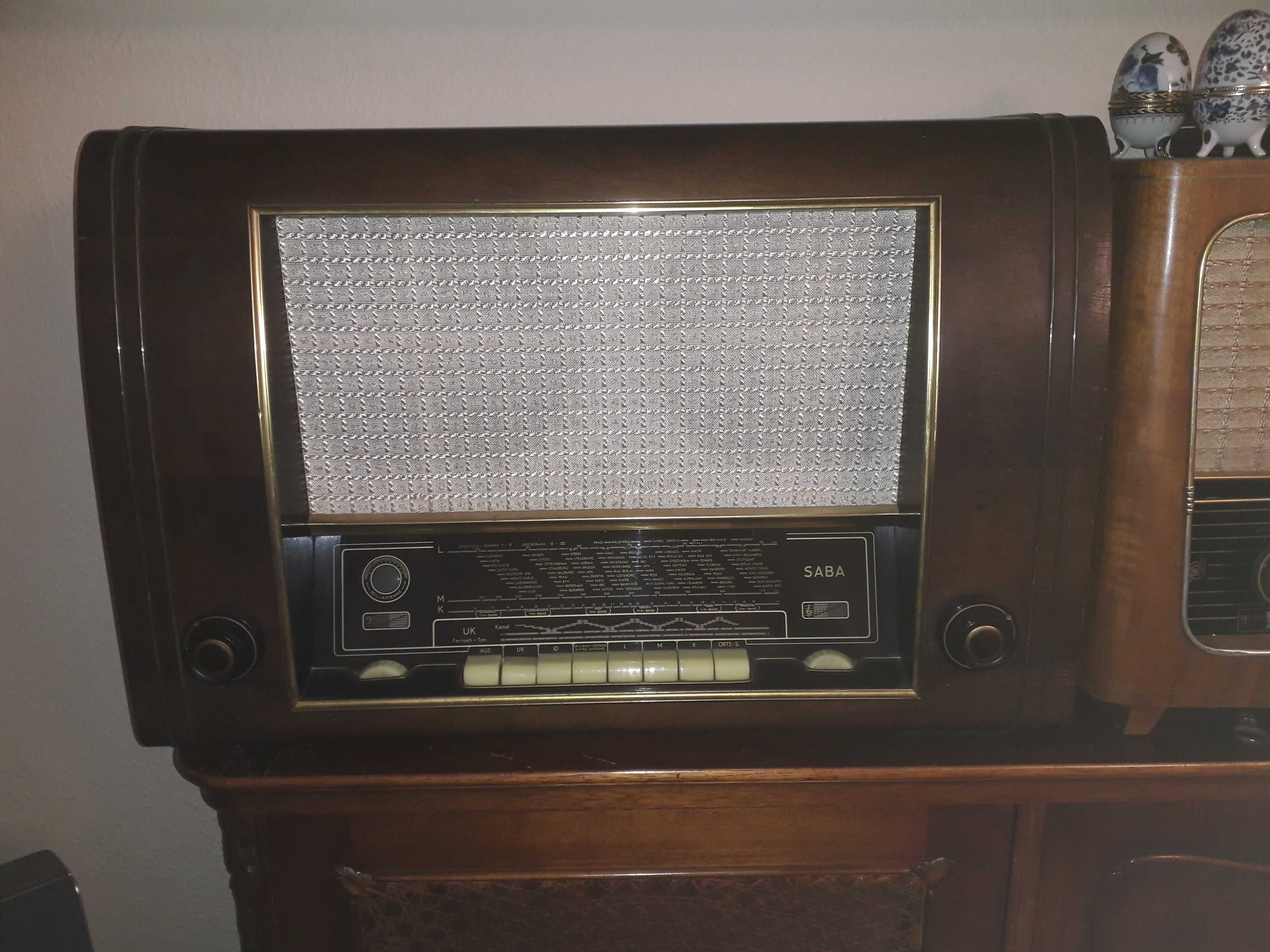 Stare radio lampowe Saba Freiburg W3 rok 1953-54