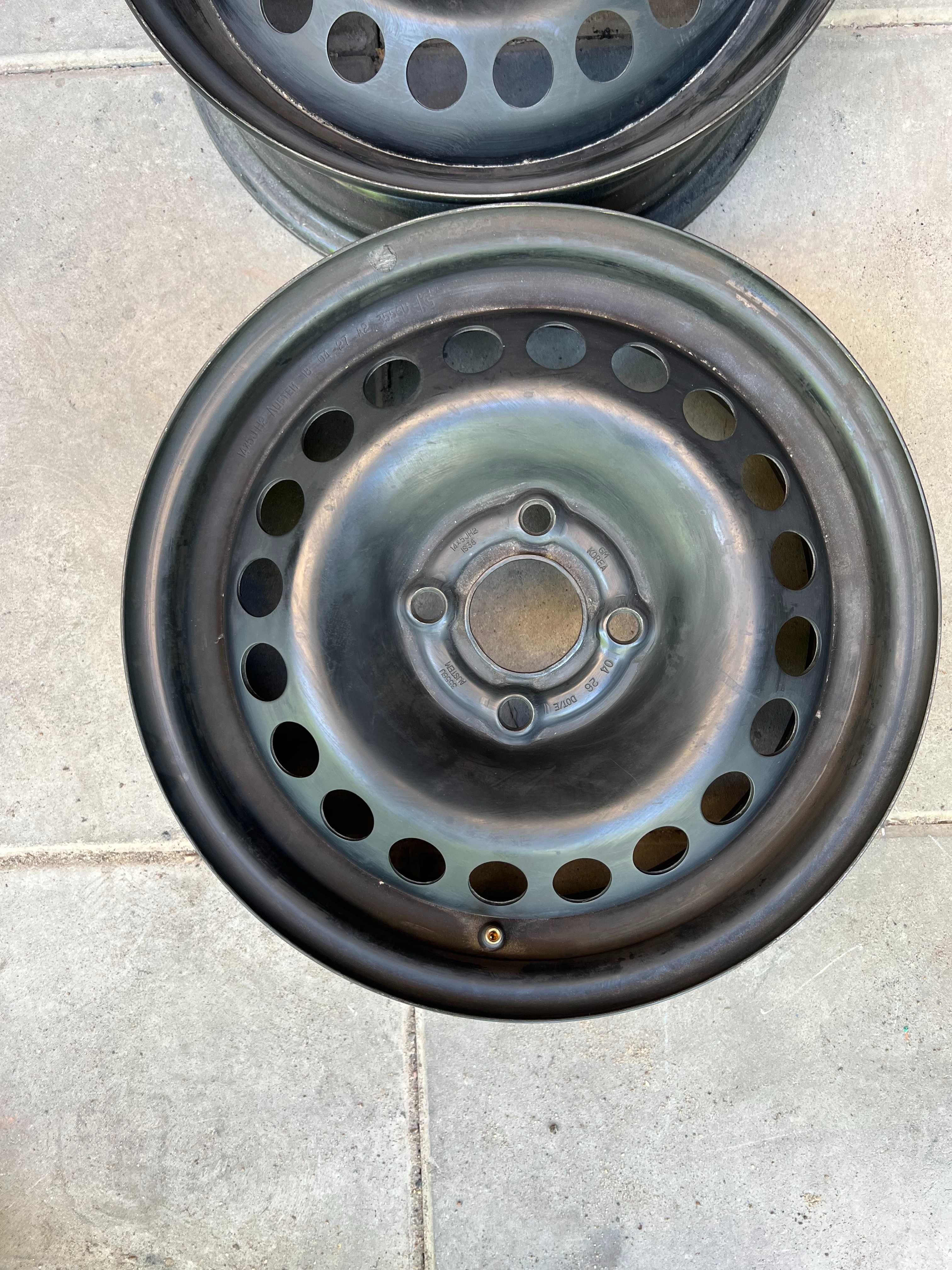 Felgi stalowe z czujnikami 5J x 14H2 4x100 ET38 Skoda Seat Opel - 2szt