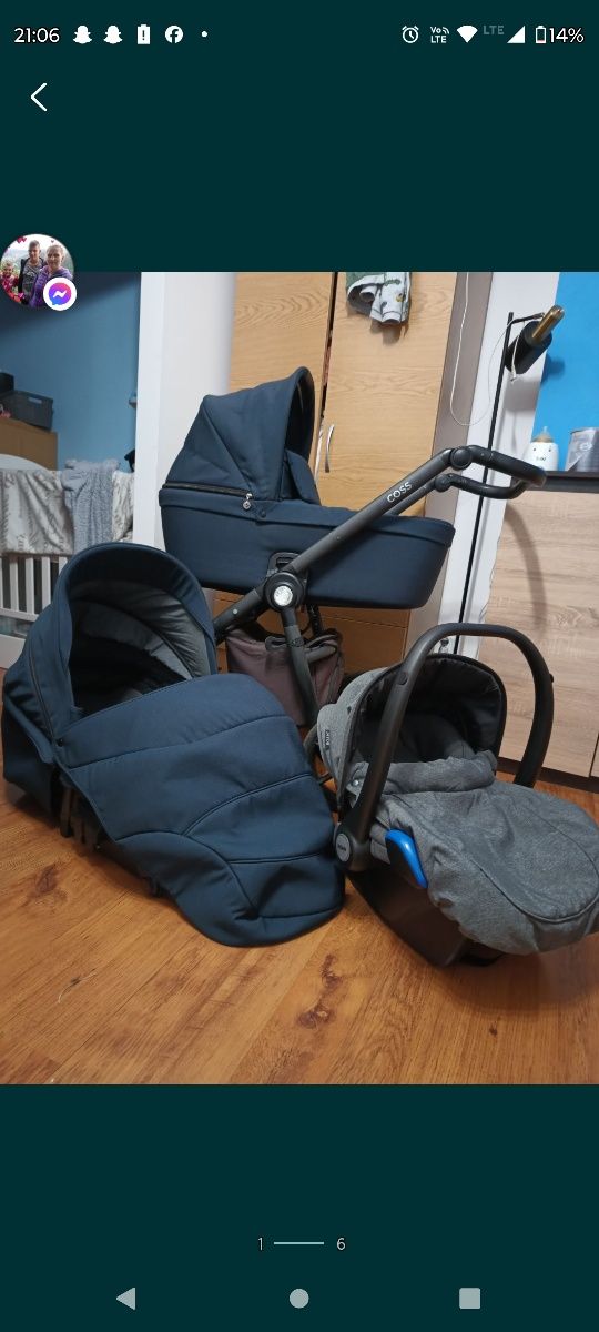 Wózek Roan Coss 3w1