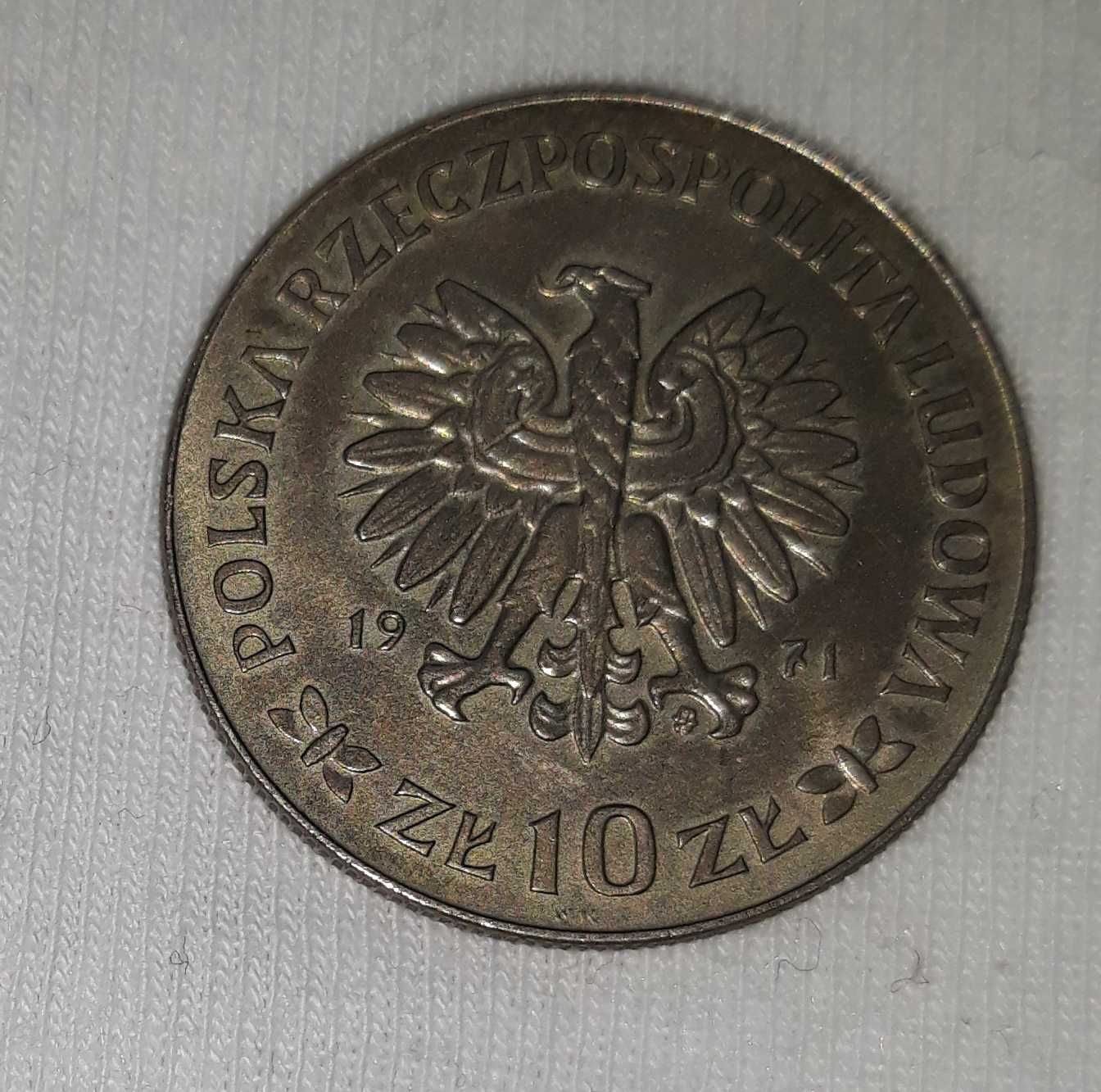 Moneta 10 zł (50 rocznica powstania śląskiego z 1971r. )