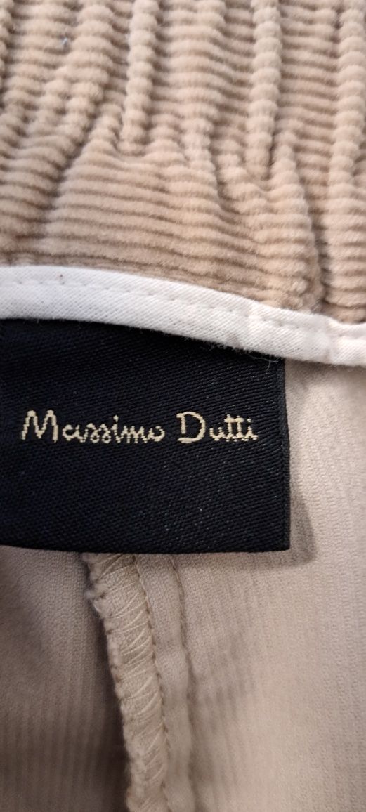 Massimo Dutti spodnie  z mikrosztruksu 42/40