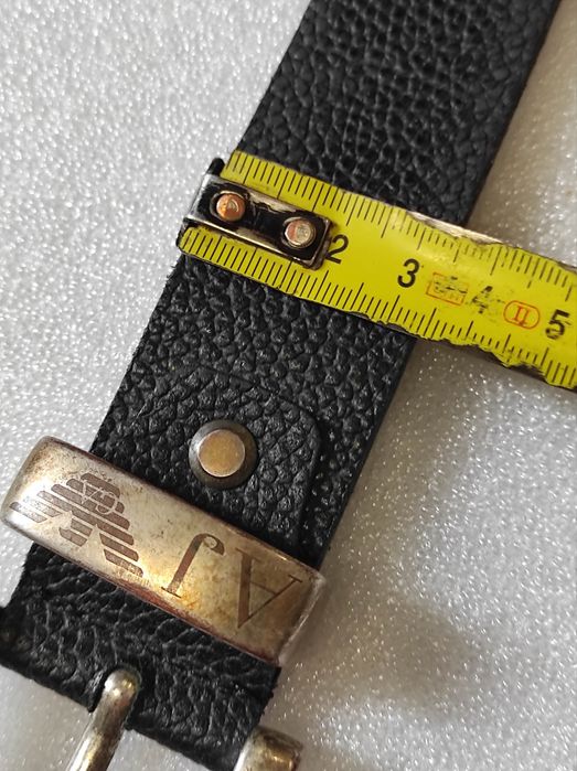 Мужской брючный кожаный ремень б/у ИТАЛИЯ