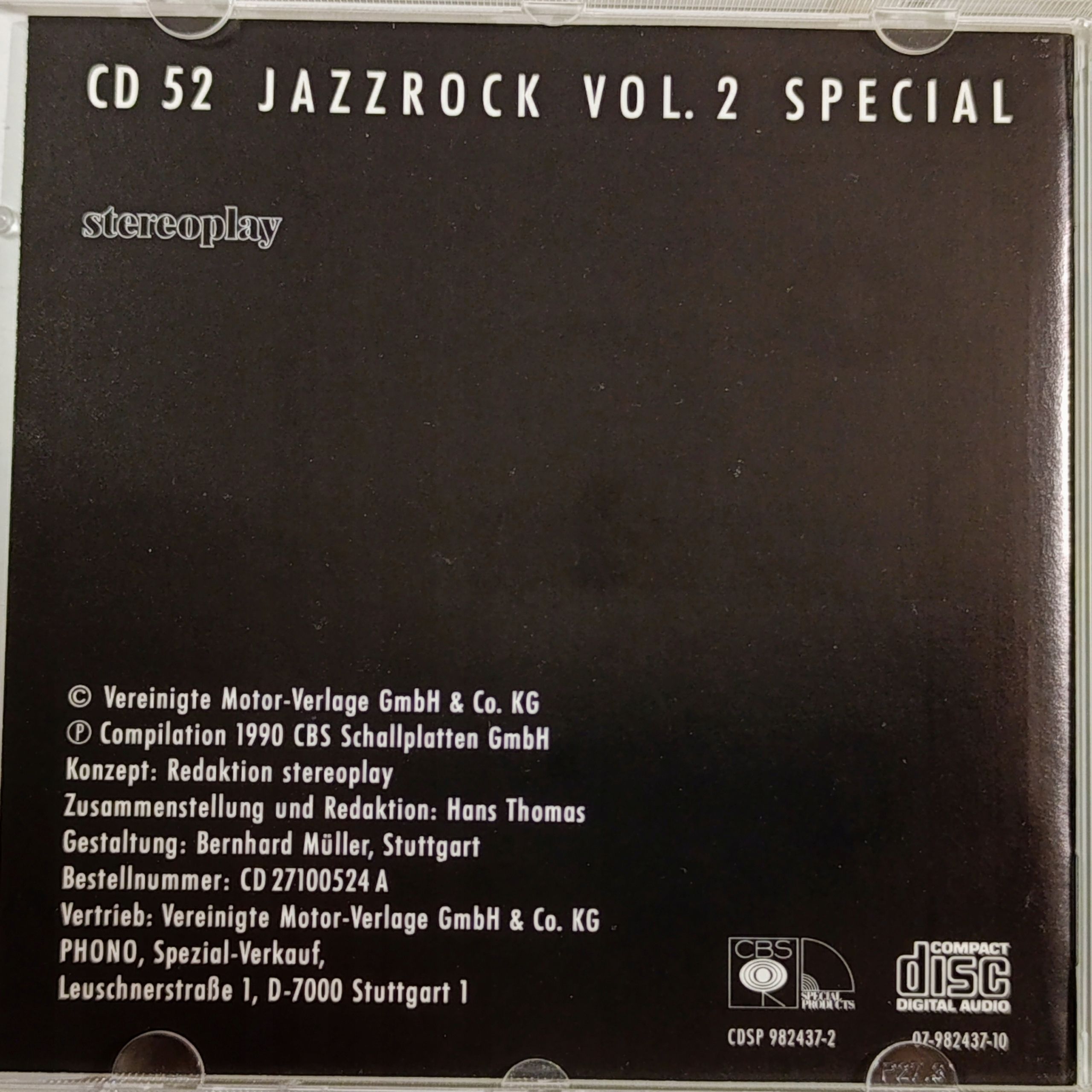 VA- Jazzrock Anthology Volume 2 Crossover - CD -- 5539