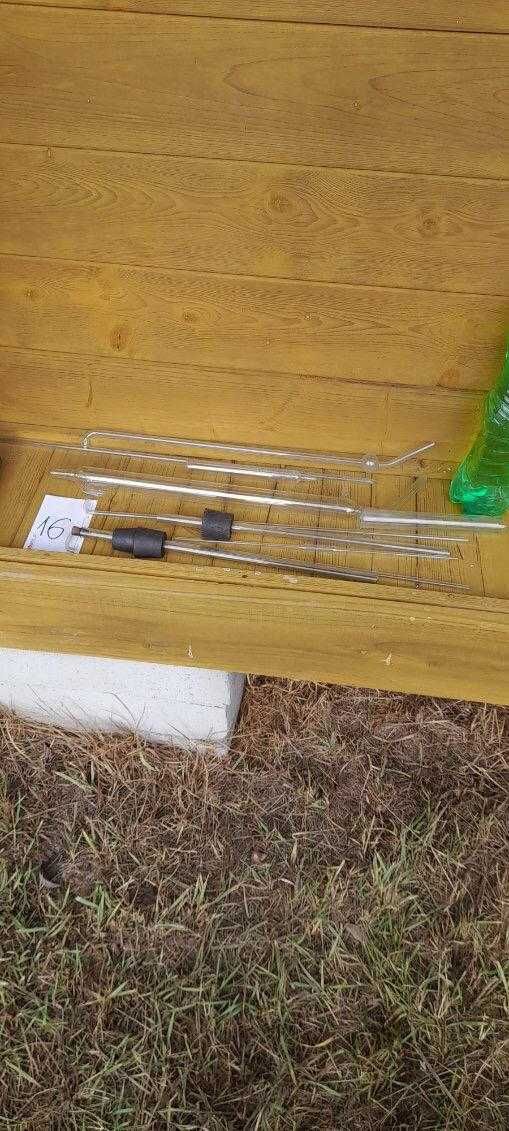 Menzurki Stara pomoc naukowa PRL laboratoryjne Rurki Szklane