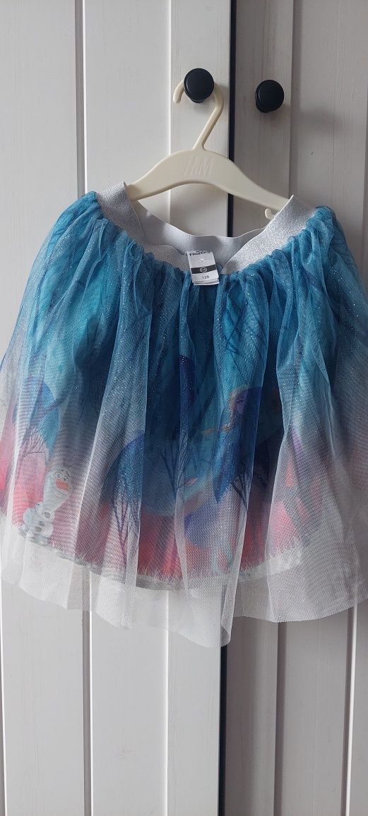 Zestaw C&A  128 134 cm Frozen Kraina Lodu spódniczka bluzeczka Elsa An