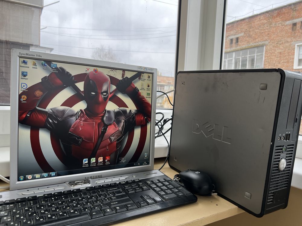Комплект системный блок Dell + Монитор Hewlett-Packard