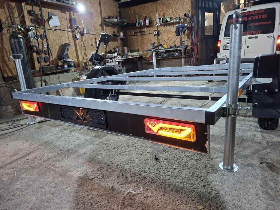 прицеп оцинкований  платформа рама чан