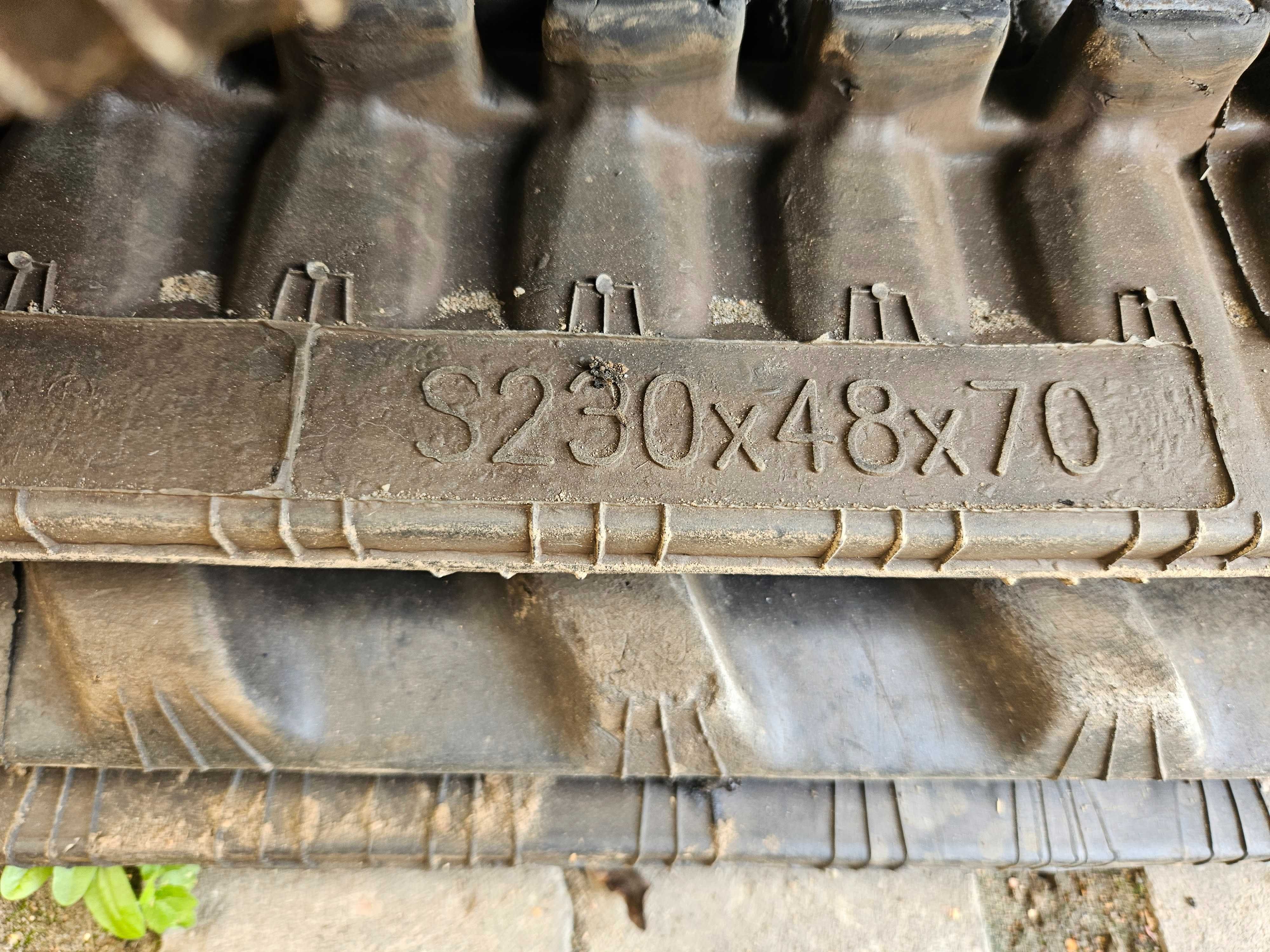 Gąsienice do minikoparki 230x48x80 – Mały przebieg 100 mth