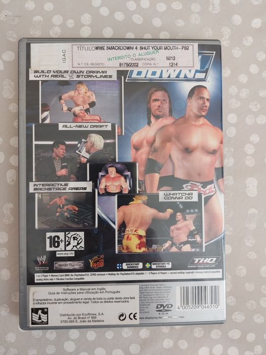Jogo PS2 ( PlayStation 2 ) Smack Down - Shut your Mouth (COMO NOVO)
