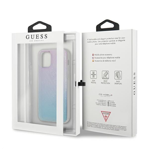 Etui Ochronne Guess 4G 3D dla iPhone 12 Mini 5,4" Blue&Pink