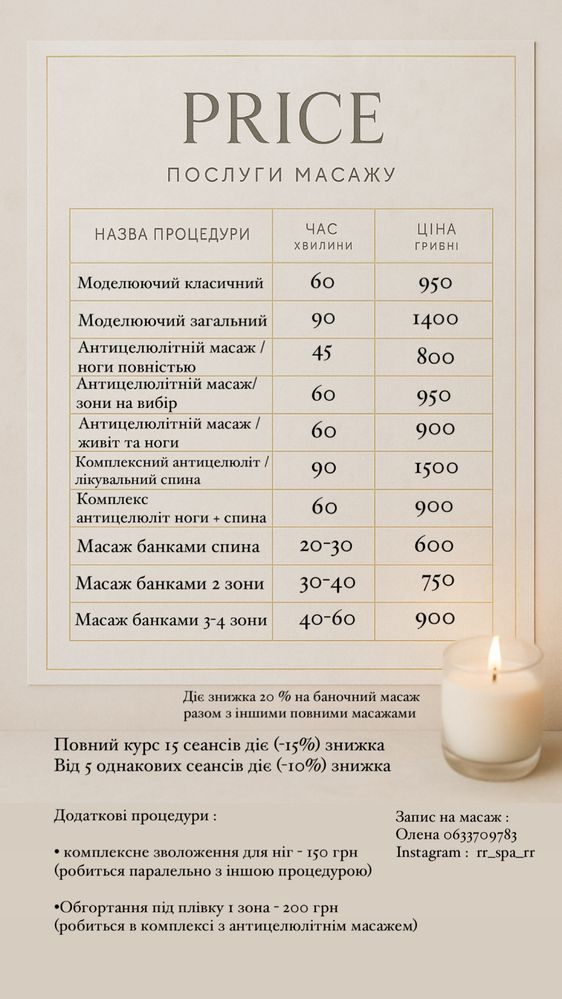 Масаж , масаж левый берег , масаж воскресенка