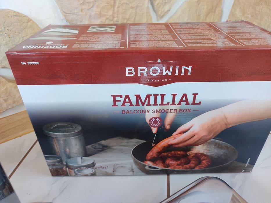 Wędzarnia balkonowa BROWIN duży zestaw