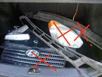 Противотуманные фары решетка ПТФ Hyundai Accent 2005-2010г глушитель