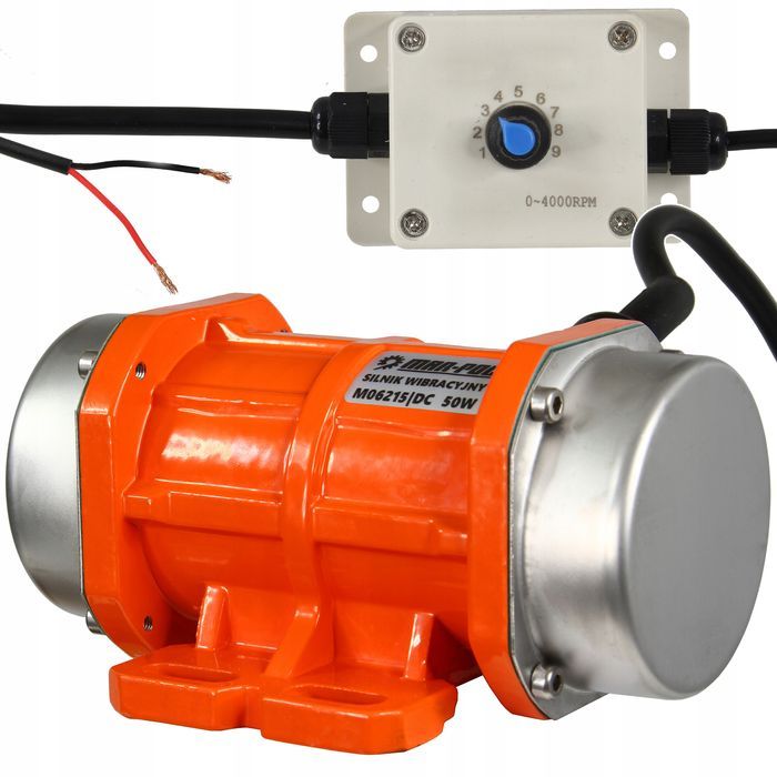 Silnik Wibracyjny 50W Elektryczny 24V Z Regulatorem 2950 Rpm