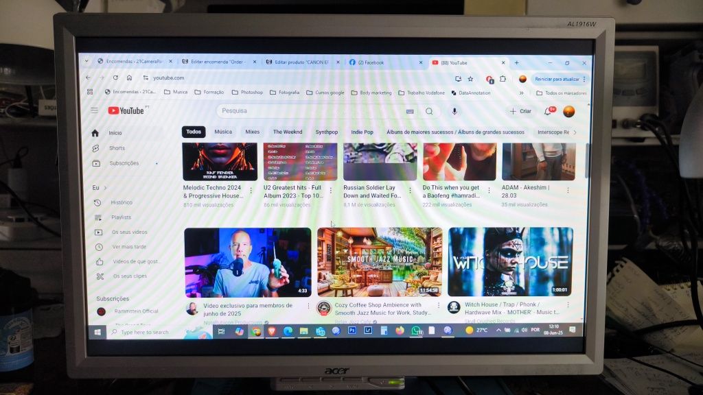 Monitor 19 Acer AL1916WA computador 19"