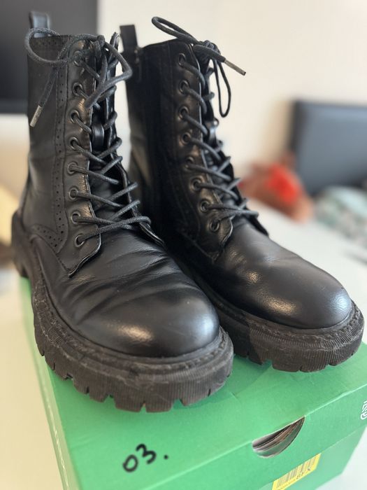 Buty Trapery - prawdziwa miekka skóra EUR39 stan idealny