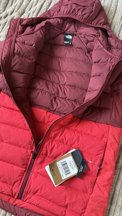 Куртка The North Face Belleview Stretch Down Hoody Red M L ОРИГІНАЛ