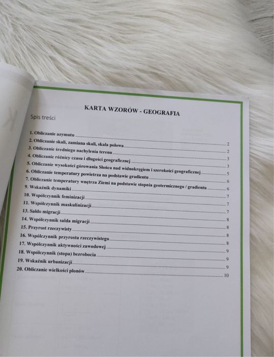 Karta wzorów maturalnych z geografii