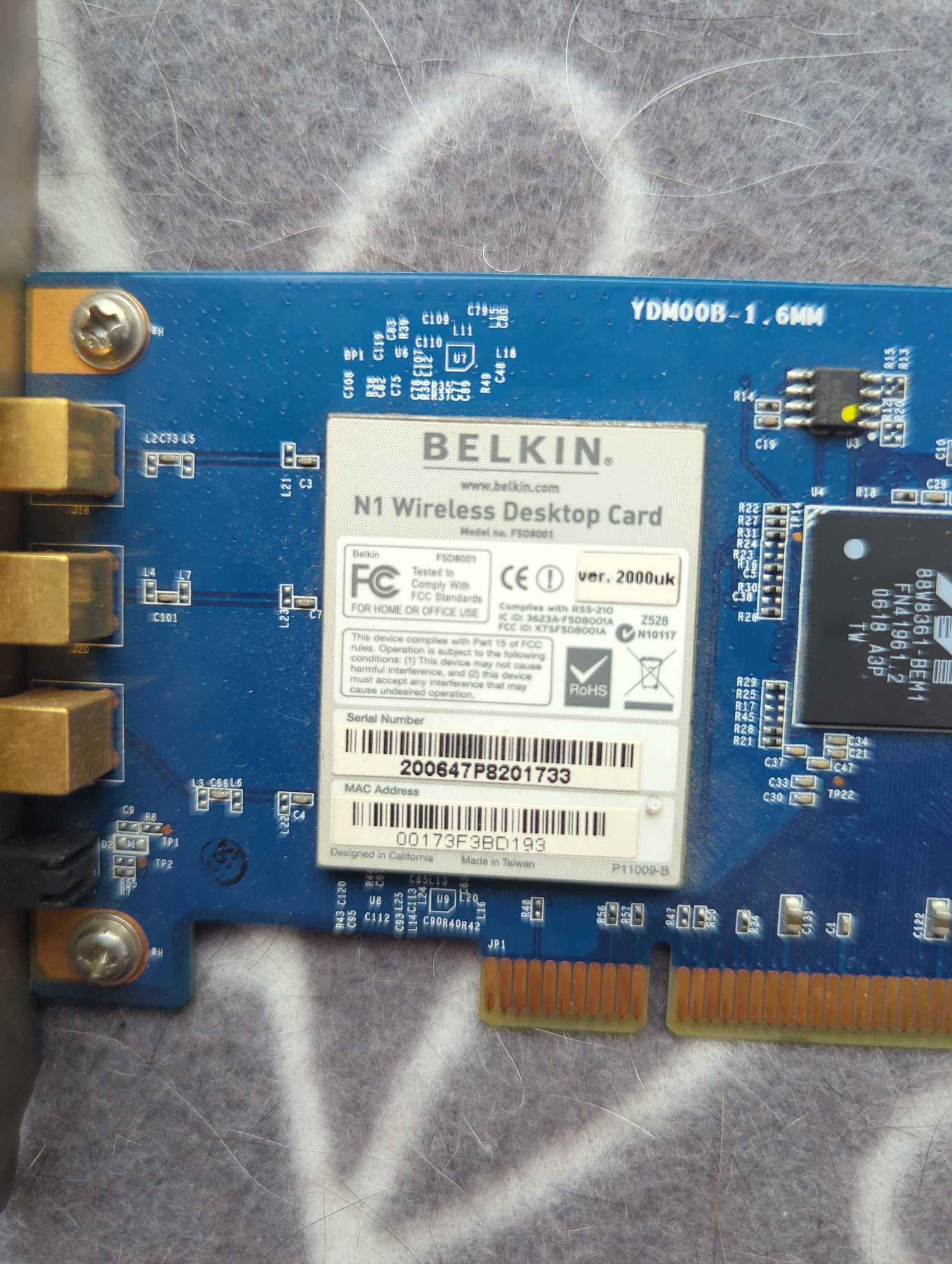 ### Karta sieciowa Belkin N1 Wireless Desktop Card ###