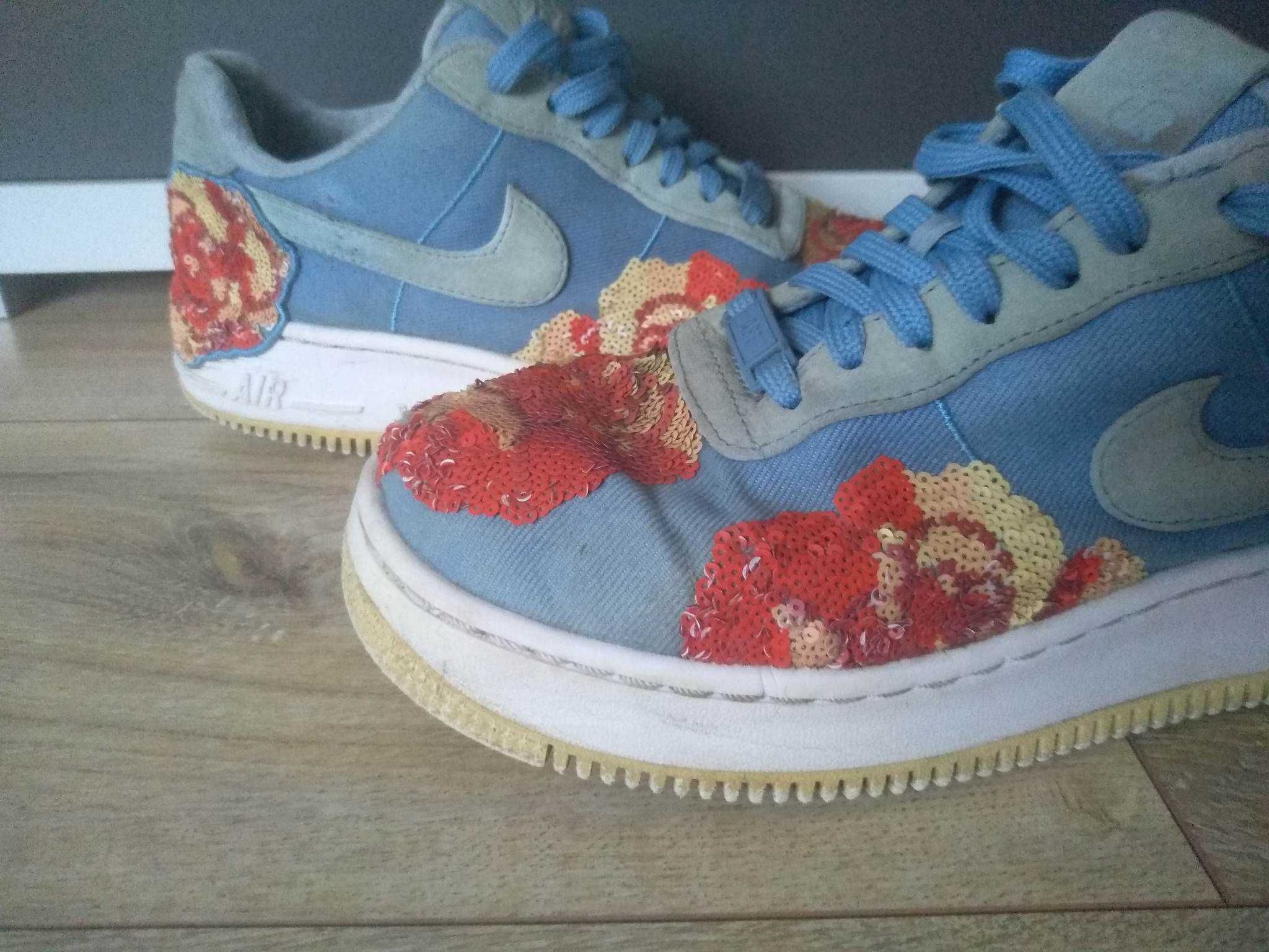 Nike Air Force 1 Upstep Low Denim Rose Sky size 40