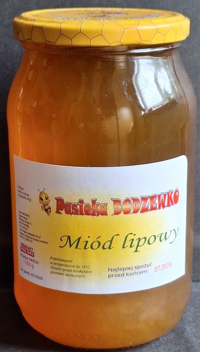Miód lipowy 1.25 kg z rezerwatu Bodzewko
