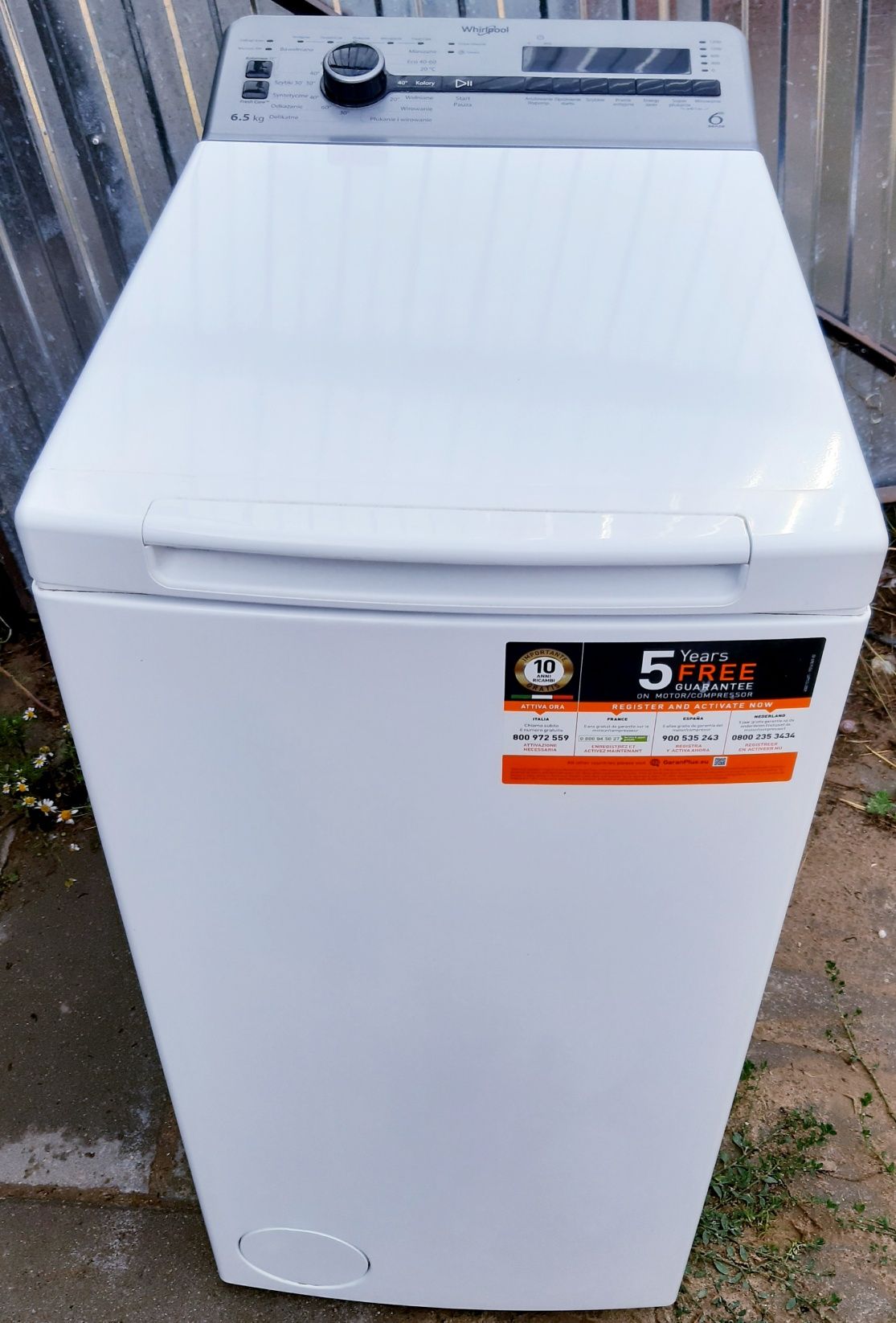 Pralka Od Góry Ładowana Whirpool Slim 40cm Wąska 100% Sprawna Zadbana