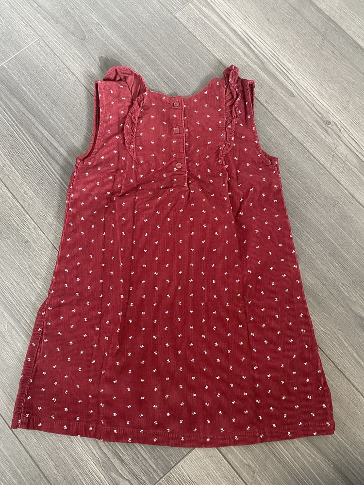 H&M bordowa sukienka rozm. 98