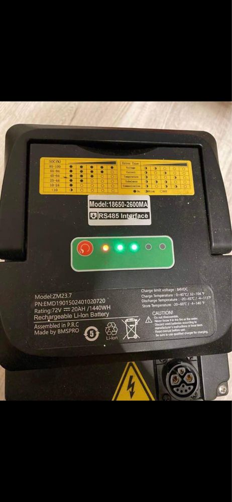 Magazyn Energii 72v 20Ah 1440Wh
