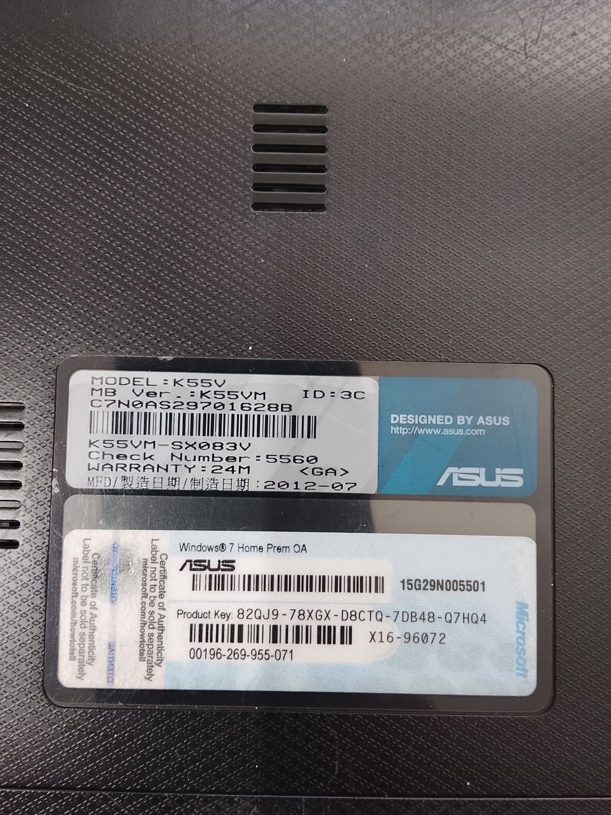 Computador ASUS para peças
