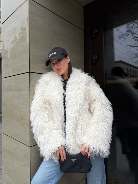 Еко шубка лама тепла