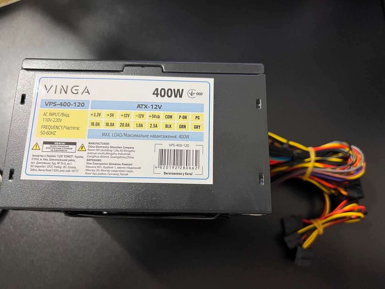 Новий блок живлення Vinga 400W VPS-400-120