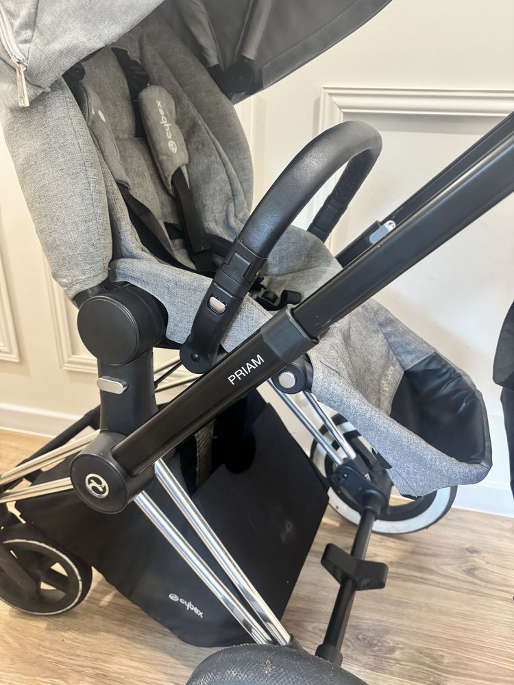 Cybex Priam Koi srebrny + torba