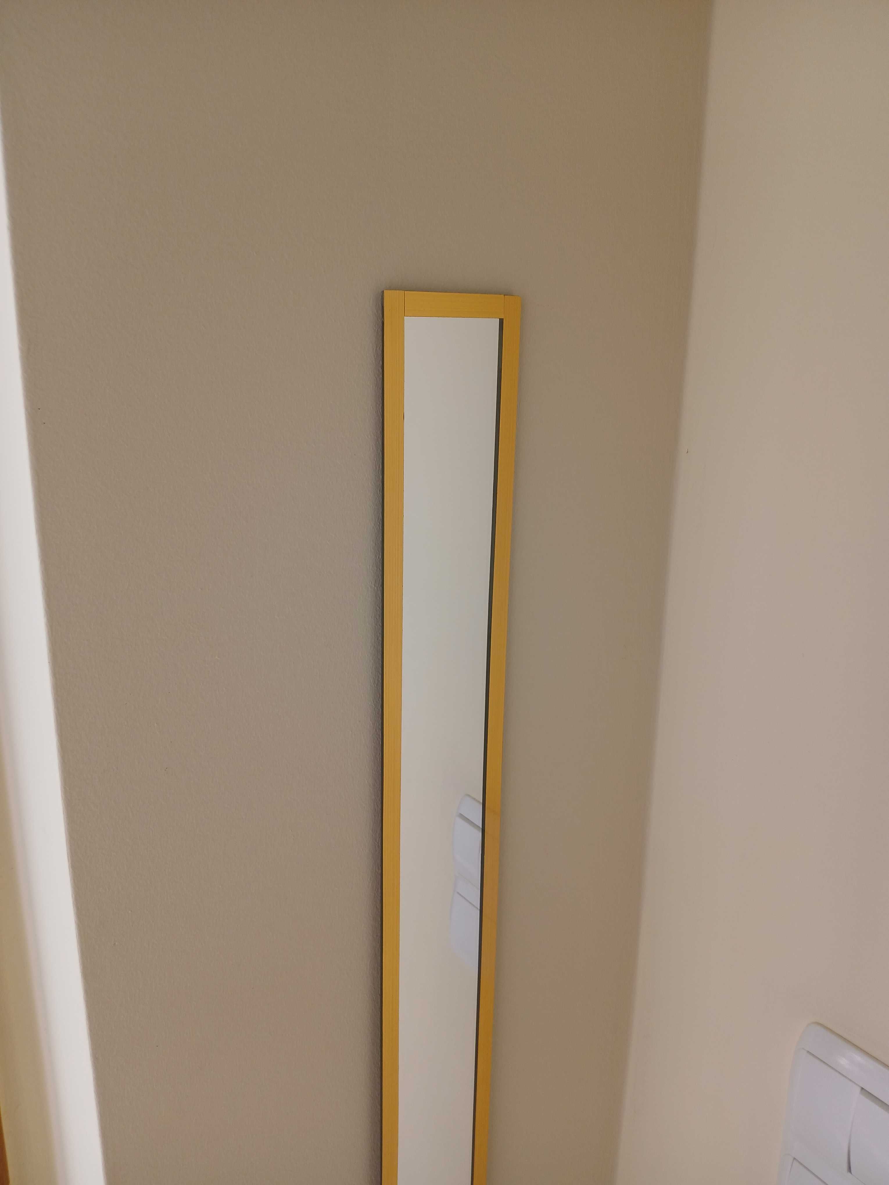 Espelho Comprido Antigo Mirror 145x7cm Moldura Dourada