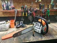 Piła spalinowa STIHL MS 170 – sprawna, gotowa do pracy