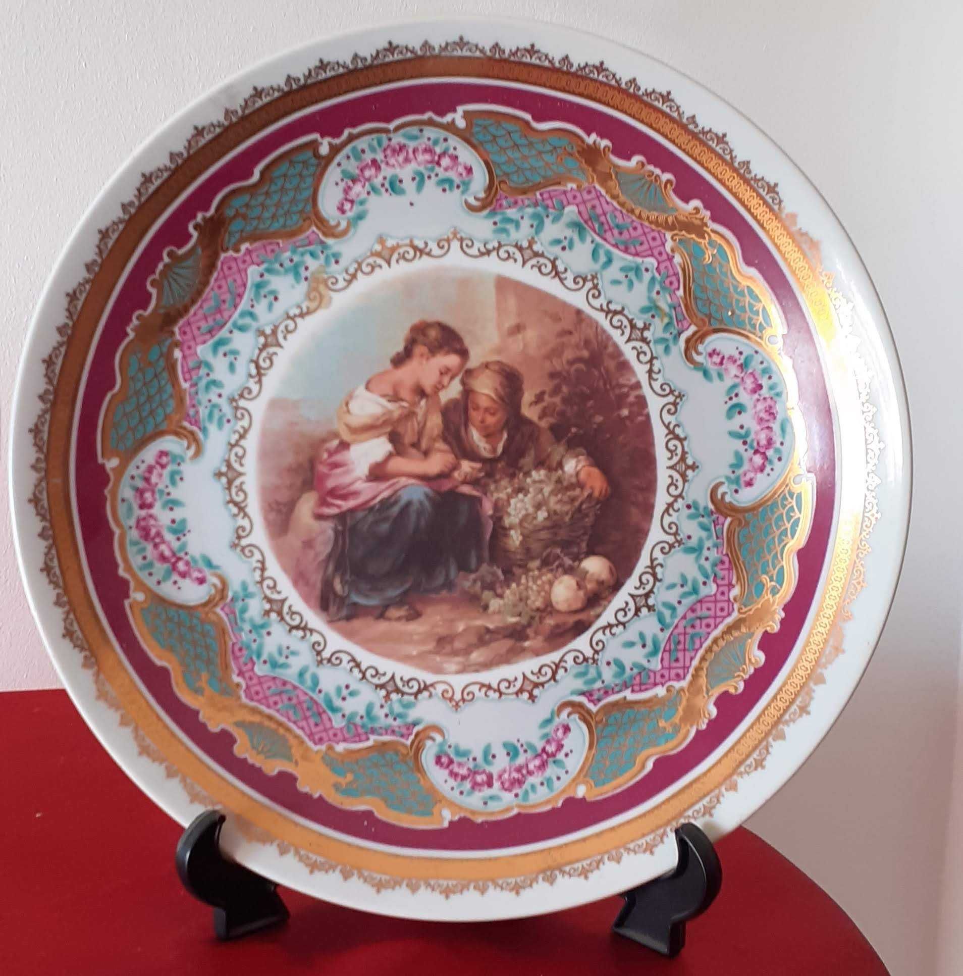 Pratos de porcelana limouges