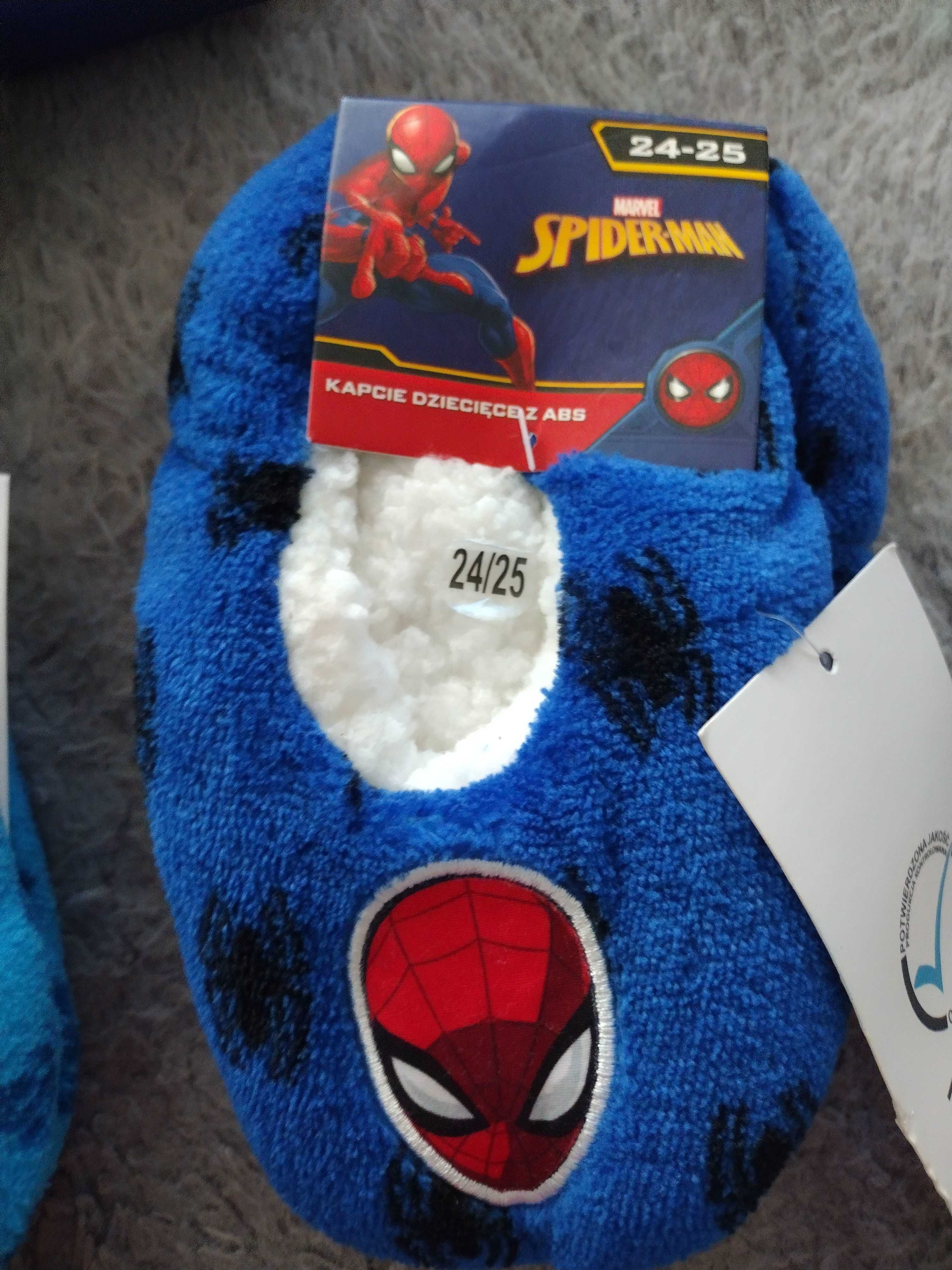 Kapcie dziecięce dla chłopaka z abs Spiderman 24-25 ciepłe