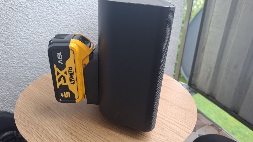 głośnik sonus S5 Play przerobiony pod baterie DeWalt Bluetooth