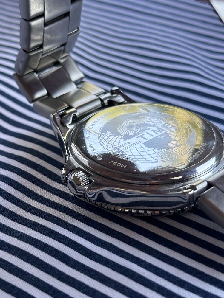 Zegarek Timex TW2U13200 Niebieski srebrny bransoleta
