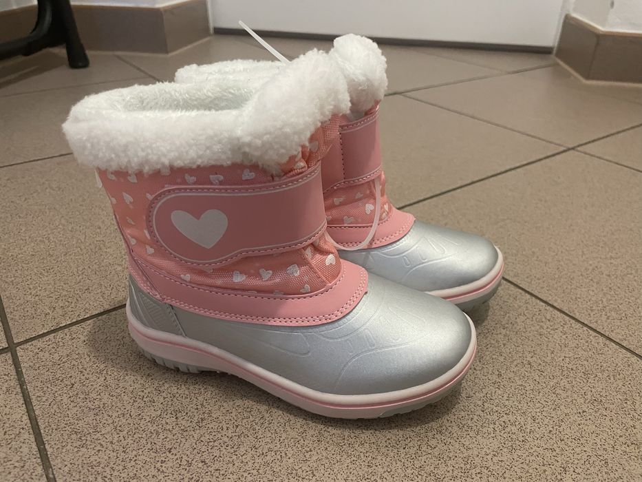 Buty zimowe dla dziewczynki 28 Nowe