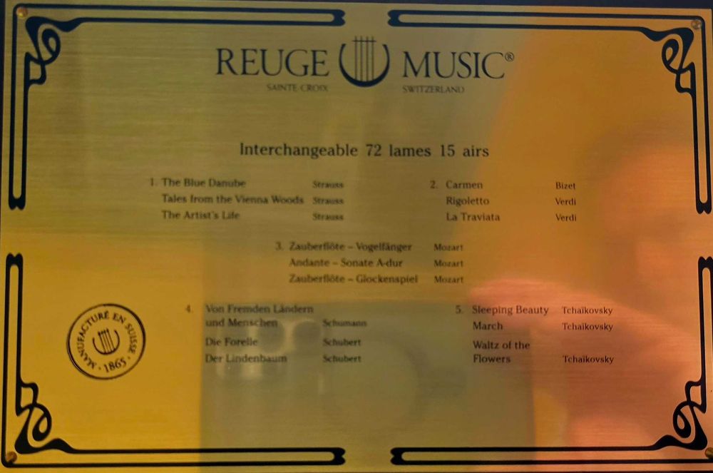 Reuge Walzenspieldose Dolce Vita Schweiz