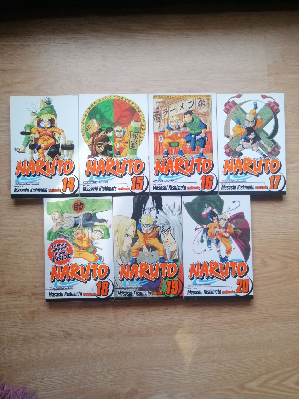 Naruto - Mangas em inglês (7 números seguidos-14,15,16,17,18,19,20)