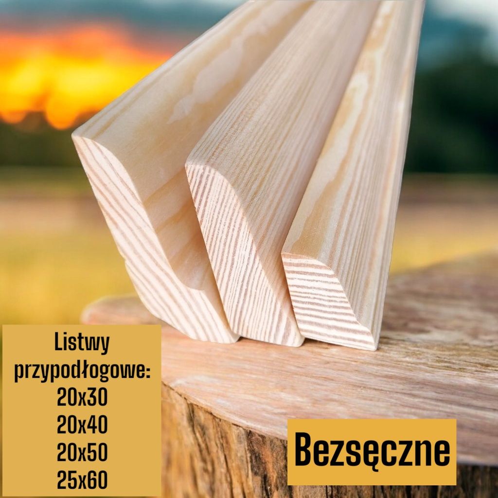 Podbitka Boazeria deska 15x120 świerk szlifowany listway