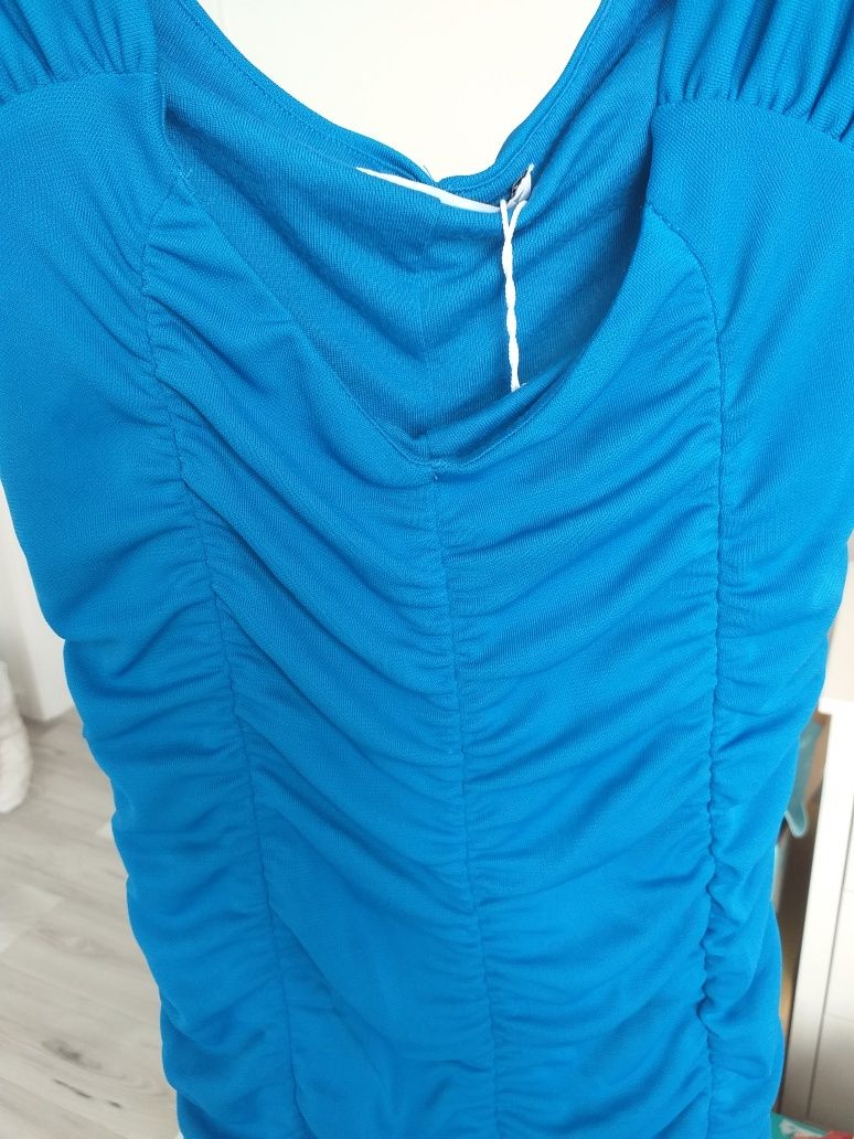 NOWA sukienka obcisła mini kobalt Zara roz.S 36