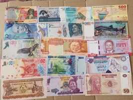 Банкноты, боны, банкноти, бони разных стран для коллекции UNC