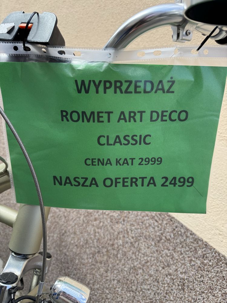 Romet Art Deco Classic plus kosz rozm L rama 20’