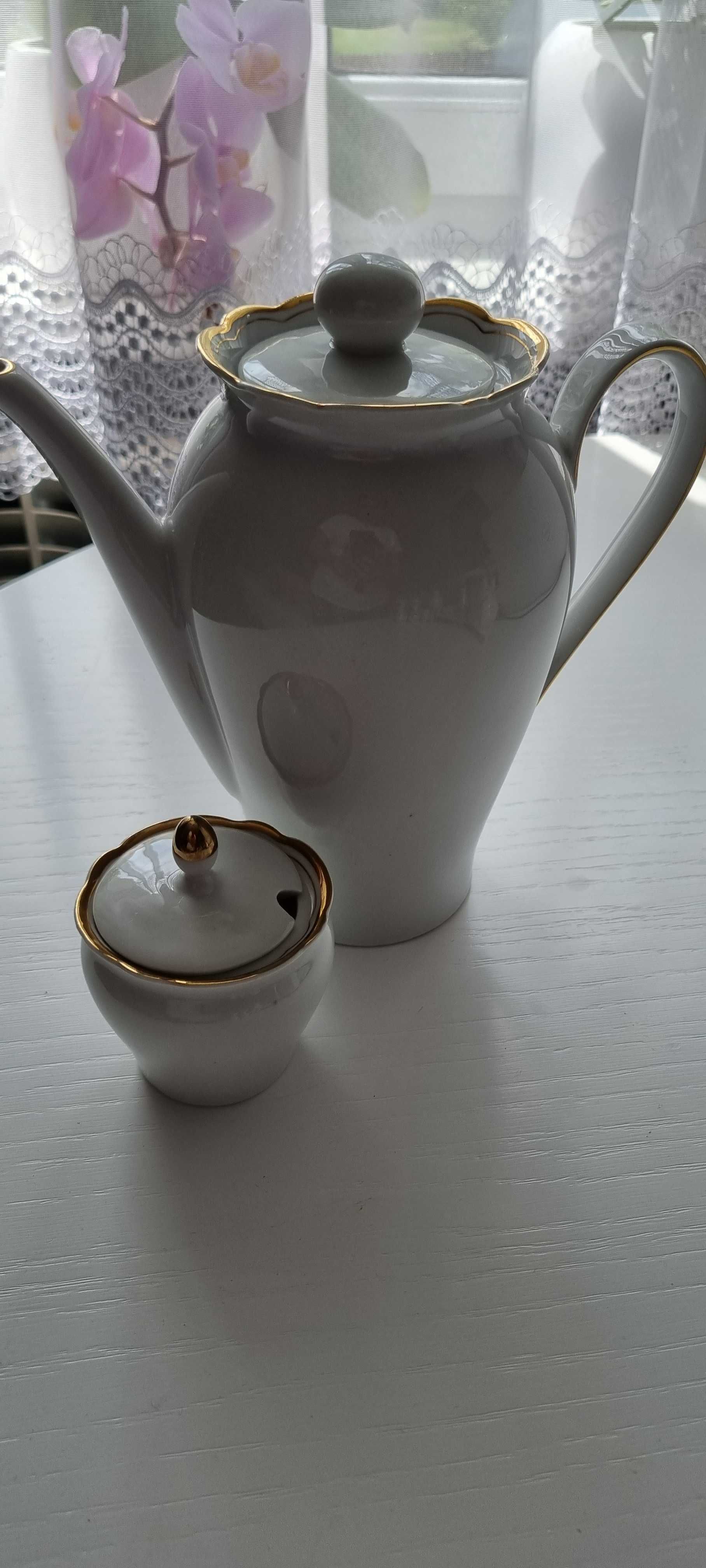 porcelana Kamila  GDR dzbanek + cukiernica