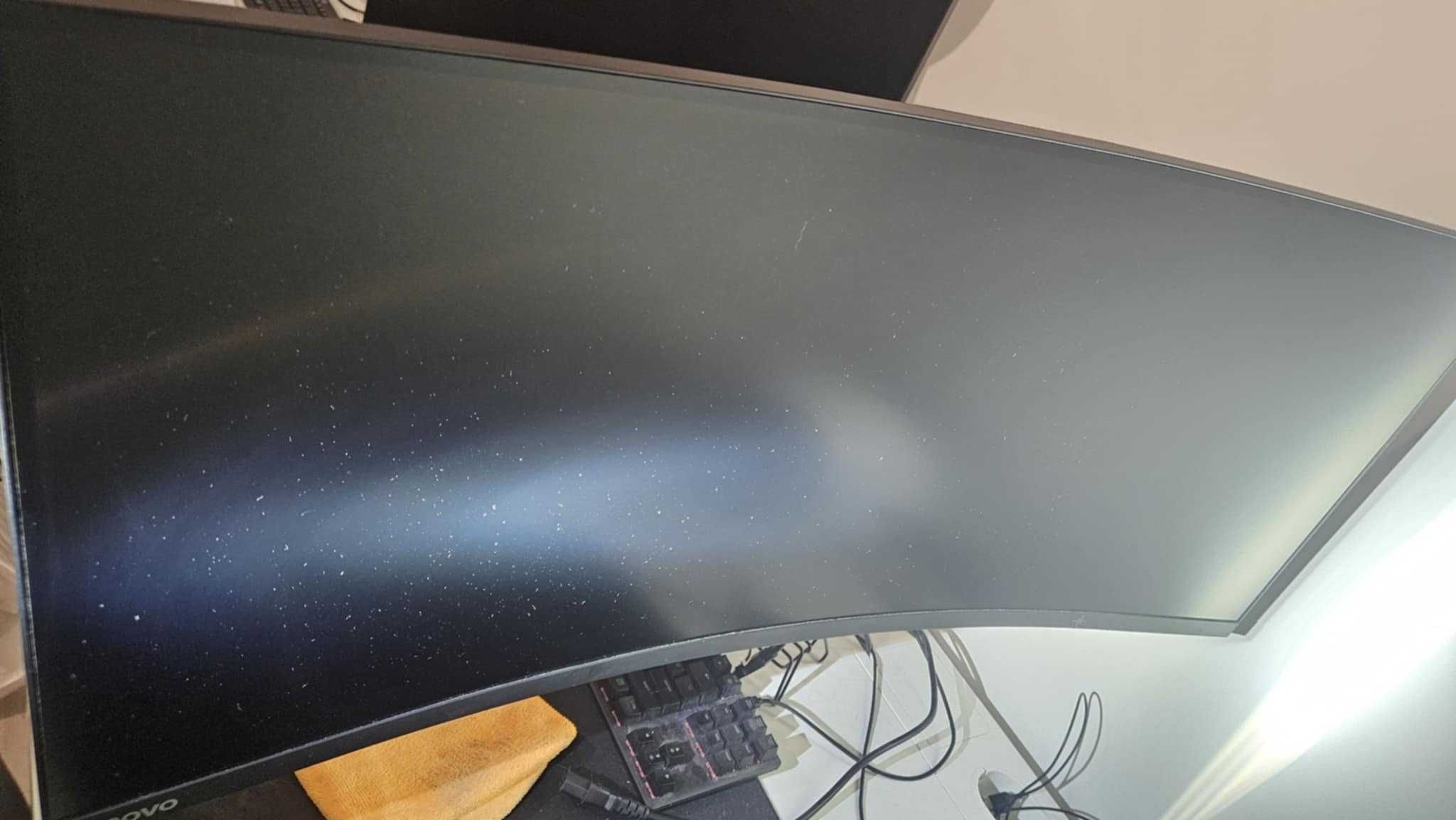Uszkodzony Monitor Lenovo G34w-10, VA 144Hz, 34 cale, Zakrzywiony